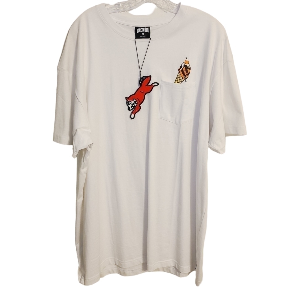 ICECREAM | Men's Classic White Ice Cream Cone T-Shirt (Size 2X) NWT